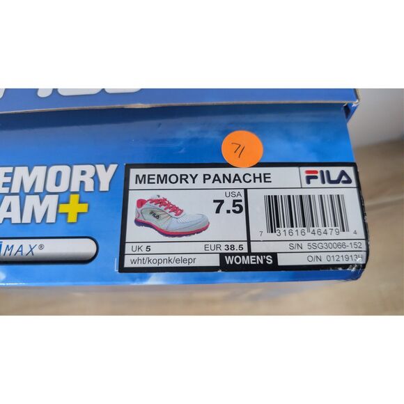Fila Memory Ultra Foam+ Women’s Running Shoes – Size 7.5 – New in Box - Picture 5 of 5